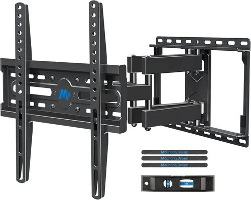 Mounting Dream TV Wall Mount - Full Motion Bracket for 32-65 Inch TVs | Swivel & Tilt, Max VESA 400x400 mm, 99 lbs Capacity