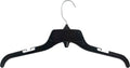 HangOn Shirt Hangers - Eco-Friendly Recycled Plastic with Notches | Black, 17 Inch, Pack of 25
