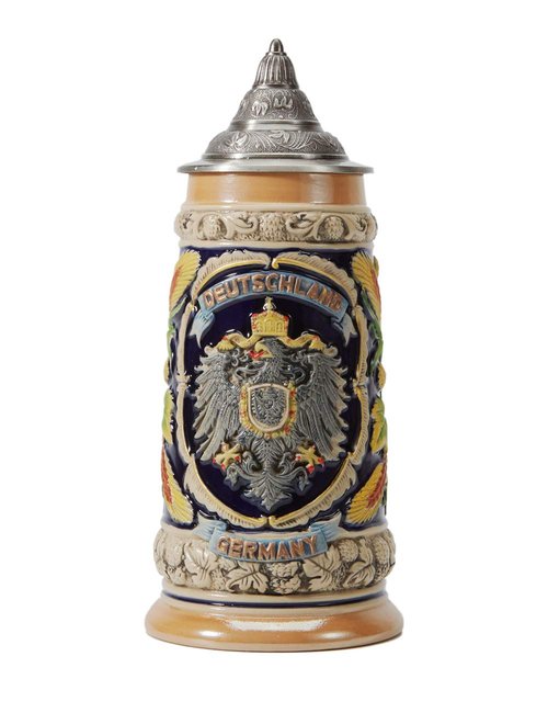 HAUCOZE Beer Stein Mug German Eagle Drinking Viking Tankard with Petwer Lid for Birthday Gifts Men Father Husband 0.8 Liter