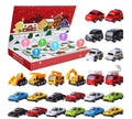 Christmas Advent Calendar 2025, 24 Days Alloy Pull-Back Cars Blind Box, 24 Unique Vehicles for Kids, Boys,Girls & Toddlers as Christmas Countdown Toy Holiday Gift