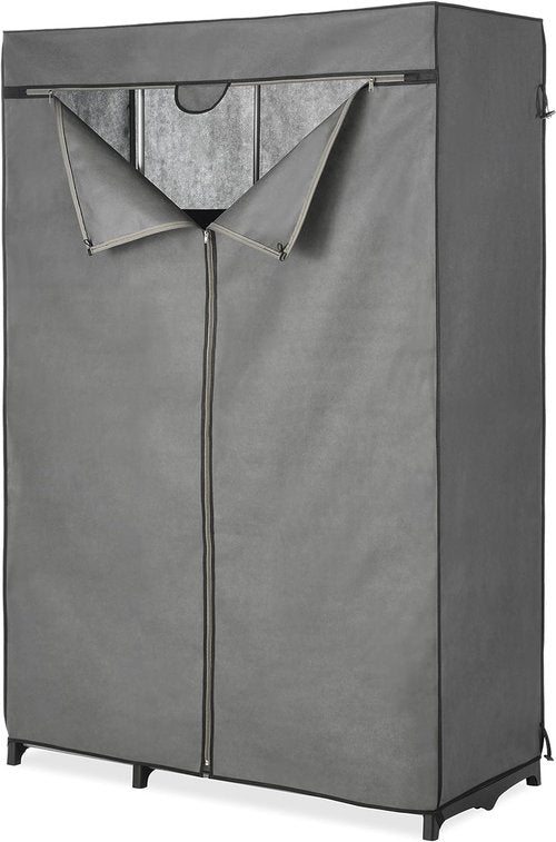 Whitmor COVER ONLY for Double Rod Closet with Heavy Duty Zipper - Gray
