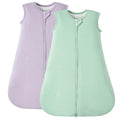 Duomiaomiao Baby Sleep Sack - Buttery Soft Bamboo Rayon | 2-Pack, 6-18 Months, 1.0 TOG, 2-Way Zipper