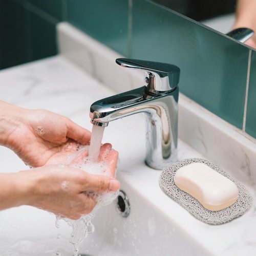 8 Pack Soap Pads for Bar Soap Soap Saver Holder for Bathroom Shower Kitchen Soaps Lifting Pads for Soaps Dish Self Draining Lift Pad Non-Slip Soaps Holder Pads for Hotel Travel Cleaning Supplies
