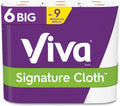 Viva Signature Cloth Paper Towels - Choose-A-Sheet Convenience | 6 Big Rolls (70 Sheets Each)
