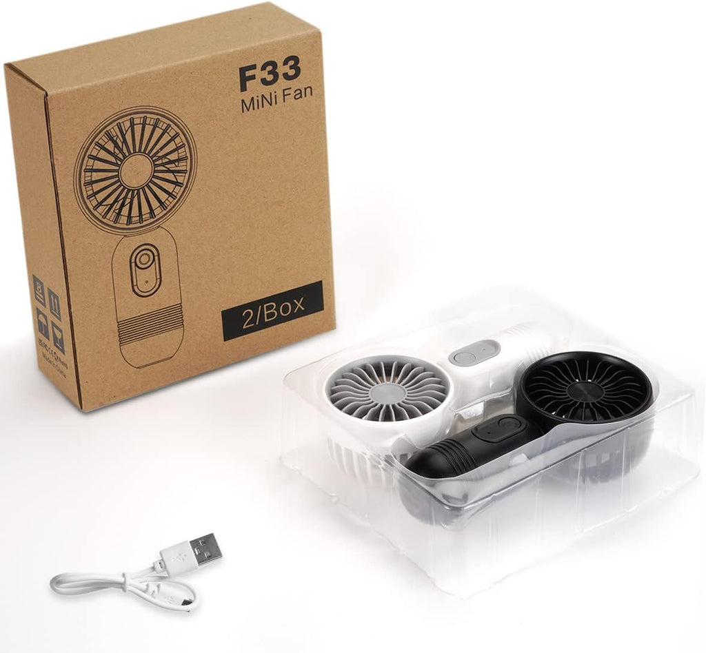 Skiennix Mini Portable Fan - Lightweight Handheld Design with 3 Speeds | USB Rechargeable for Travel & Outdoor Use