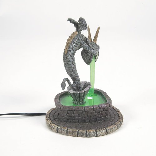 Department 56 the Nightmare Before Christmas Village Accessories Town Square Fountain Lit Figurine, 5 Inch, Multicolor