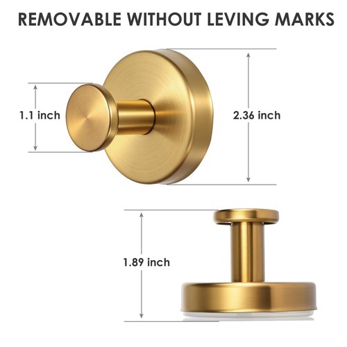 PZTO Suction Cup Hooks:Metal Hanger,for Galss Window Door & Tile Wall,Shower Bathroom Towel Holder Hanging Hook, 2 Pack (Antique Gold)