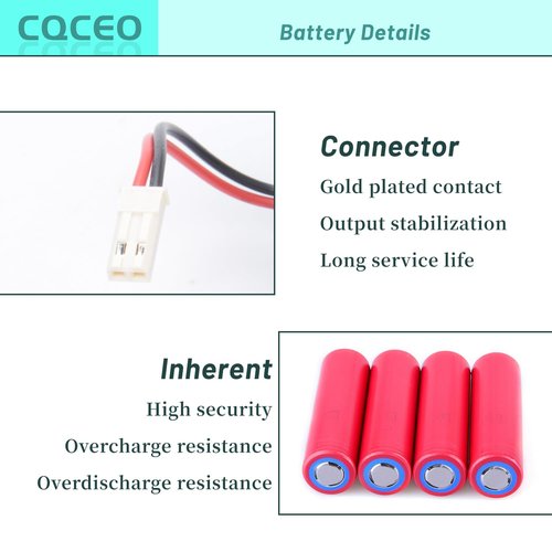 CQCEO Replacement Battery for ILIFE V3s Pro V5s Pro V50 V8s X750 Vacuum Cleaner 14.4V/3400mah