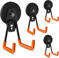 ENUODA Strong Magnetic Hooks - Heavy Duty Utility Storage Hooks for Garage | 4 Pack for Tools & Ladders
