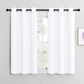 NICETOWN White Lightweight Curtain Panels - Non-Blackout Drapes for Bedroom & Dining Room | 42" W x 48" L (Set of 2)