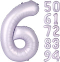 Lilac 6 Balloon - 40 Inch Number 6 Balloon for Birthday Decorations | Lavender Party Supplies