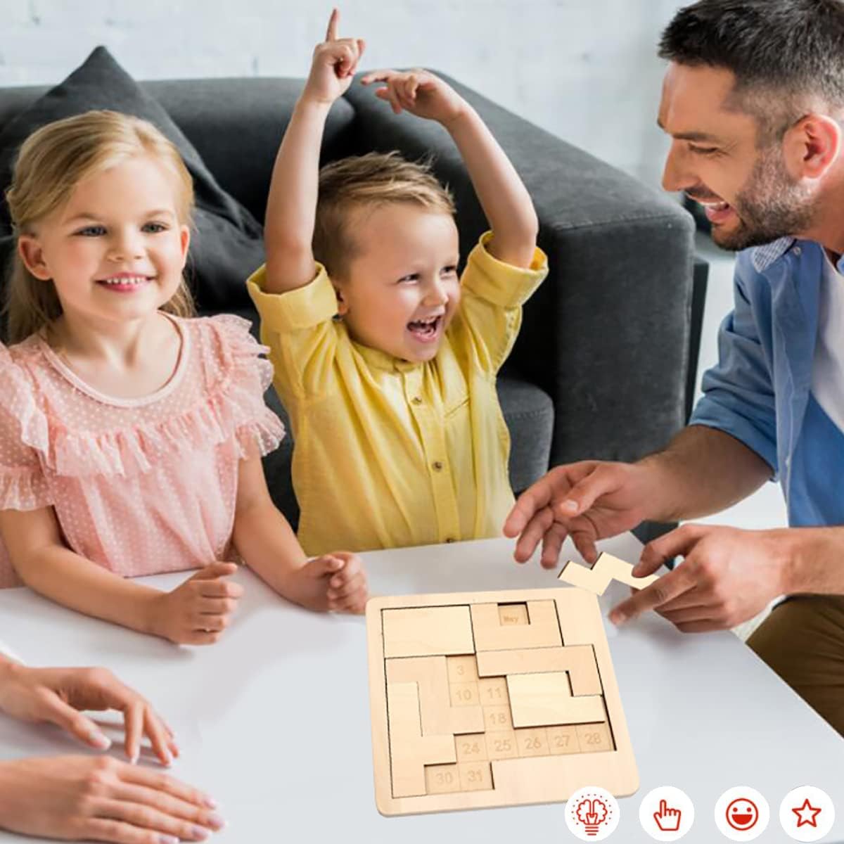 Skiennix Daily Calendar Puzzle - Challenging Wooden Puzzle for Adults | Perfect Easter & Christmas Gift