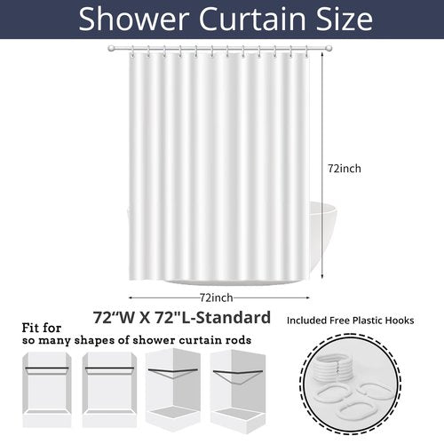 Caheansi Pink Shower Curtain, Pink and White Modern Aesthetic Bowknot Polka Dot Cute Girly Bathroom Curtain Waterproof Fabric Machine Washable with Hooks, 72" Wx72 L