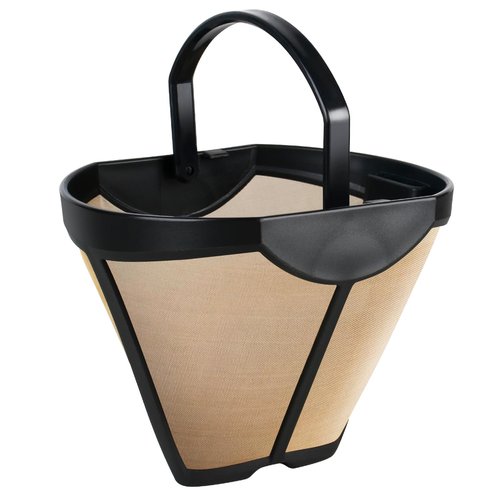 134KKW300 Coffee Permanent Filter Compatible with Ninja Coffee Filter, for CFP Dual Brew Coffee Maker Models CFP201 CFP250A CFP300 CFP301 CFP305 CFP307 Reusable Gold Tone Coffee Filter Basket