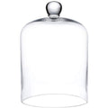 LTLYLGEGE 4.72"X8.46"H Inches Thickened Glass Display Dome Cloche for Candle Cover, Candle Dome with Top Handle, Clear Glass Dome Cloche for Dispaly