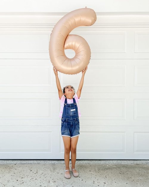 Light Brown Number Balloons - 40 Inch Tan 0 & Khaki 10-50 Birthday Decorations | Sandy Brown Party Supplies