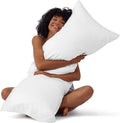 Bedsure Satin Body Pillowcase - Luxurious Silk-Like White Cover with Cooling Effect | 20x54 Inches