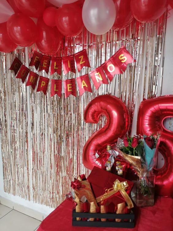 Red Number 2 Balloon - 40 Inch Sparkling Decoration for 2nd Birthday Parties | Kids' Celebration Decor