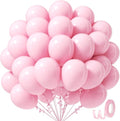 Awenztech 12-Inch Light Pink Balloons - 50 Pack Pastel Latex Balloons for Parties & Celebrations