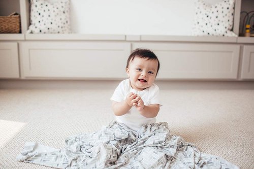Copper Pearl Large Premium Knit Baby Swaddle Receiving Blanket Alta
