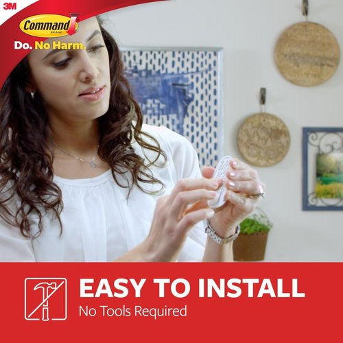 Command Small Utility Hooks - Damage-Free Adhesive Wall Hooks | 24 Hooks & 28 Strips, Holds Up to 1 lb