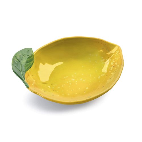 Abode Homewares by TarHong Lemon Fresh Figural Bowl, 8” x 2”, 16-Oz., Pure Melamine, Indoor/Outdoor, Set of 6