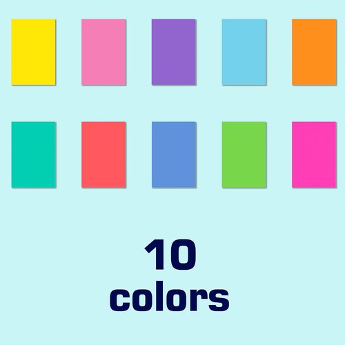 Colored Labels Stickers - 3" x 2" Large Adhesive Moving Labels | 10 Vibrant Colors - 200 Pack