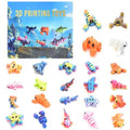 Christmas Advent Calendar Mini 3D Printed Animals, 24 piece3D Printed toy Set, Birthday gifts for boys and girls, party gifts Christmas gifts