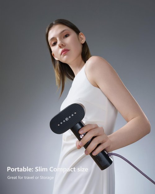 G6 Portable Travel Steamer - Lightweight 0.7lbs with 10 Minutes Continuous Steam | 900W Iron for Home & Travel