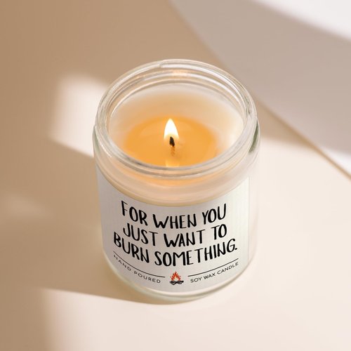 Shqiueos Gag Gifts for Women Candle Lavender Scented, Funny Anniversary & Birthday Gift for Her, Girlfriend, Wife, Best Friend Present, Christmas Valentines Day Mothers Day Office Gifts for Coworkers