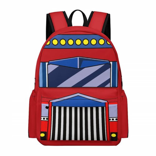 Fiwsuyr Truck Backpack for Kids Boys 16 Inch Cartoon Car Bag Travel Backpack
