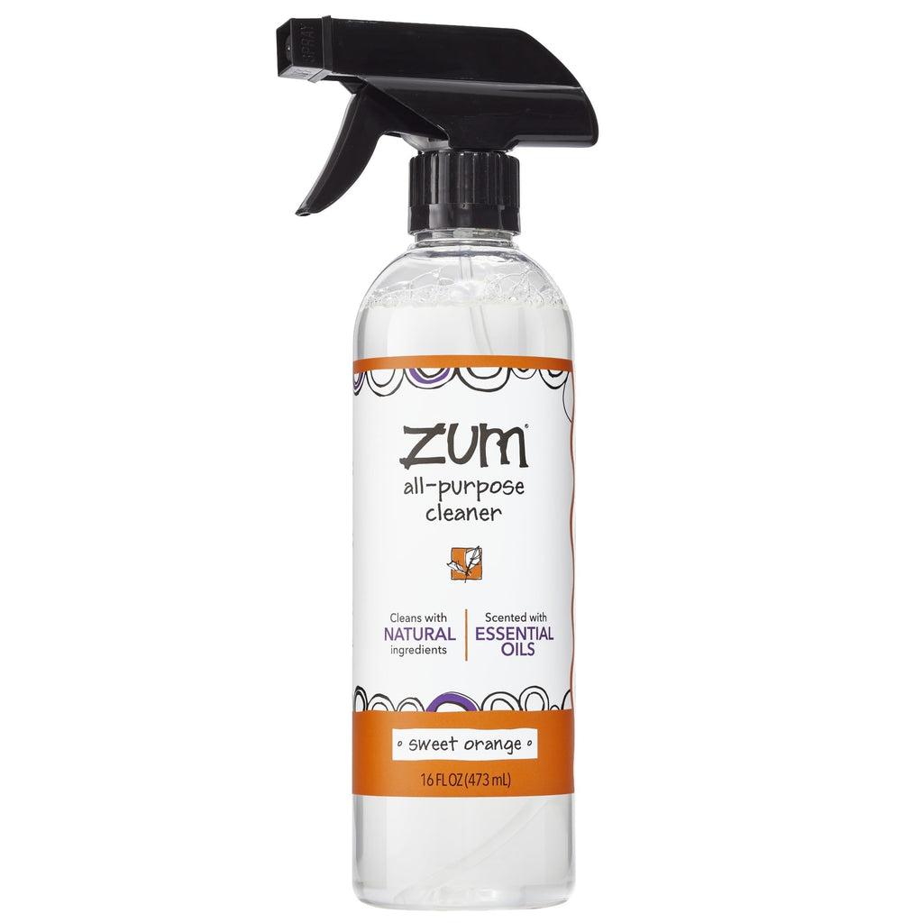 Zum by Indigo Wild All-Purpose Cleaner - Natural Multipurpose Cleaner Made with Essential Oils, Baking Soda & More - Sweet Orange, 16 fl oz