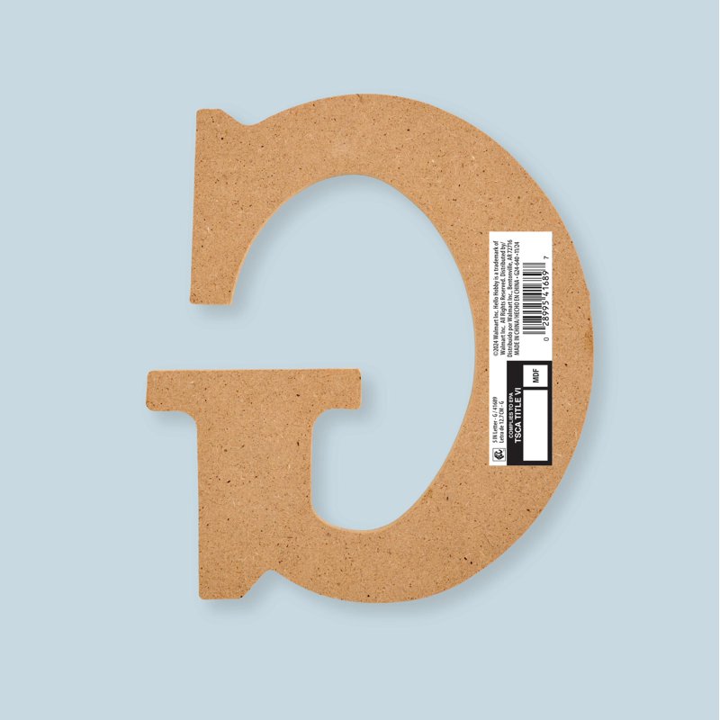 Unfinished Wood MDF Letter G - 5 Inch DIY Arts & Crafts