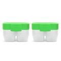 Sistema Nest It Meal Prep Food Storage Containers with Lids, 10-Pack of 3.7-Cup Containers with 2 Divided Compartments, Airtight & Leak-Resistant, Dishwasher, Microwave, & Freezer-Safe, BPA-Free