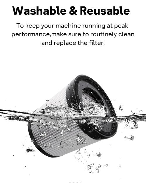 Leemone Filter Replacement Compatiable with Fabuletta FSV101 & FSV001, Lubluelu 202, Girnoor G160 & G165, Afoddon A300, Oraimo OSV-102, Besswin W26, VacLife VL732 Cordless Vacuum Cleaners, 4 Pack