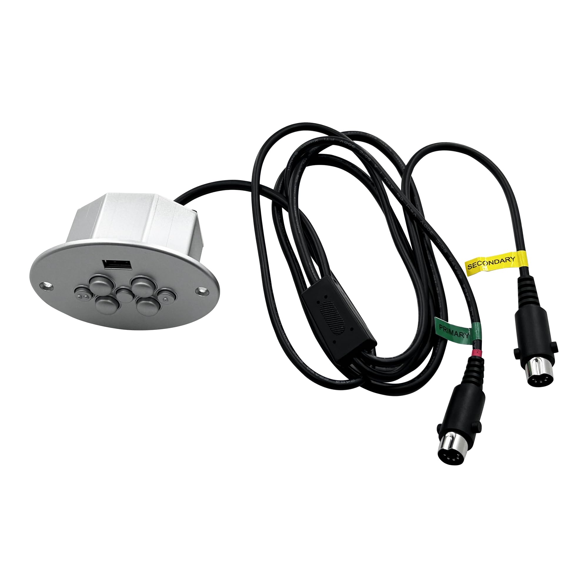 Power Recliner Raffel Systems 7 Button 5 Pin Hand Control Model CTR UR2 07 Replacement with USB and Memory Plus Buttons