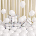 FOTIOMRG 120pcs White Latex Balloons - 5 Inch Helium Quality for Parties & Celebrations