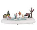 Lemax Christmas Village Accessory: Family Skating Day, Resin