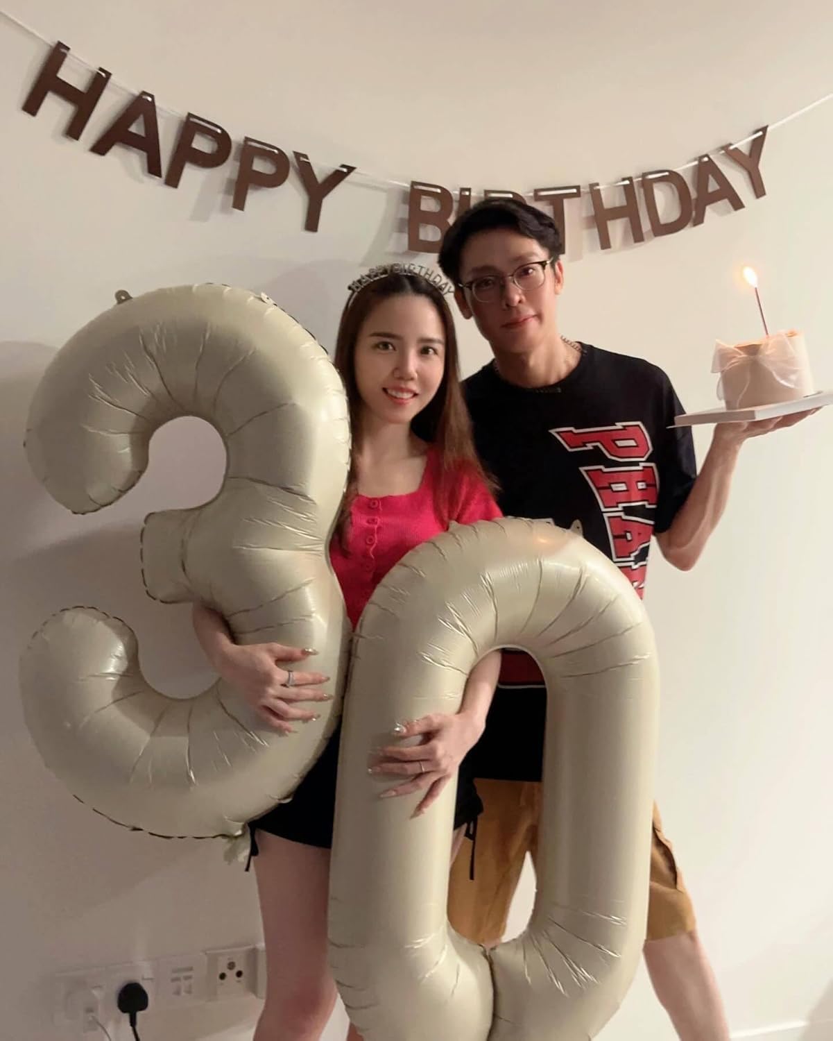 Balloon Number 3 - 40 Inch Cream Birthday Decoration for Kids & Adults | Perfect for 3rd Birthday Parties