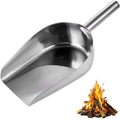 AWISEFULL 14.2" Fireplace Shovel - Ash Shovel for Fire Pit & Garden - Heat Resistant Stainless Steel