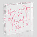 Skiennix Pink Bow Room Decor - Inspirational Bible Verse Quotes | Valentine's Day Gifts for Women
