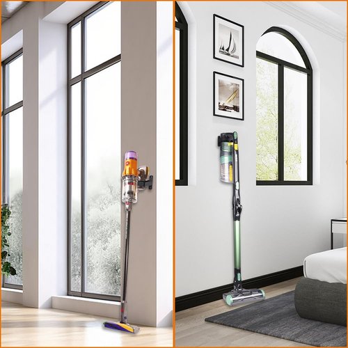 Wall Mount Holder for Shark IX141 IZ562H IZ682H IZ361H IZ462H IZ163H IZ363HT IZ483H Pet Cordless Stick Vacuum, Ultracyclone CH951 & Dyson V10 V11 V12 V15 Outsize Vacuum Storage Wall Hanger Hook