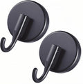 Skiennix Wreath Hanger Suction Hooks - 2 Pack Black Suction Cups for Glass & Metal | Removable Wall Hooks for Holiday Decor