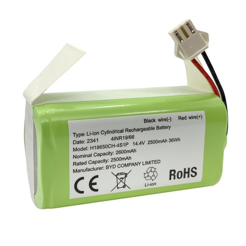 Replacement Battery for Amarey A800 A900 Eufy RoboVac 11 11S 11S Max 12 15C 15C Max 15T 25C 25C Max 30 30C Max 35C G10 Hybrid G20 G30 Edge Hybrid G30 Verge R500 R45 Vacuum OEM BYD14.4v 2600mAh