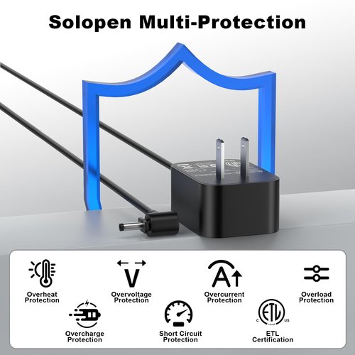 Solopen Charger Compatible with Dirt Devil Vacuum Replacement for 720429001 Power Adapter Charger for BD40200V BD50500V BD30100V BD45000 BD45000V with 5.9Ft Power Cord