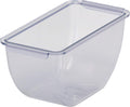 San Jamar Dome 3 Pint Garnish Tray 3 Pint Garnish Center Insert with Snap-On Connectors for Kitchen, Bar, and Restaurants, Plastic, 6.75 Inches, Clear