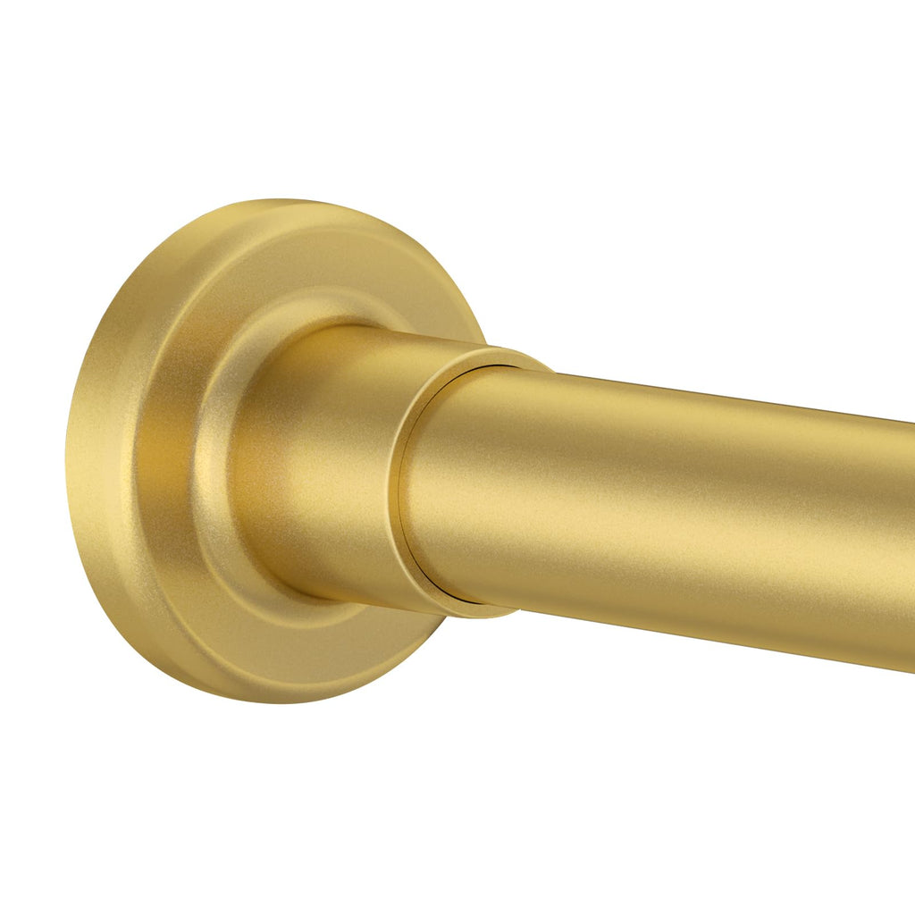 Shower Curtain Rod Adjustable 32"-68", Tension Gold Shower Curtain Rod No Drilling Stainless Steel Rust Proof for RV Bathroom Shower Stall Apartment