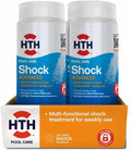 HTH 52043 Pool Care Shock - Advanced Swimming Pool Chemical Prevents Bacteria & Algae | 2 lbs (2-Pack)