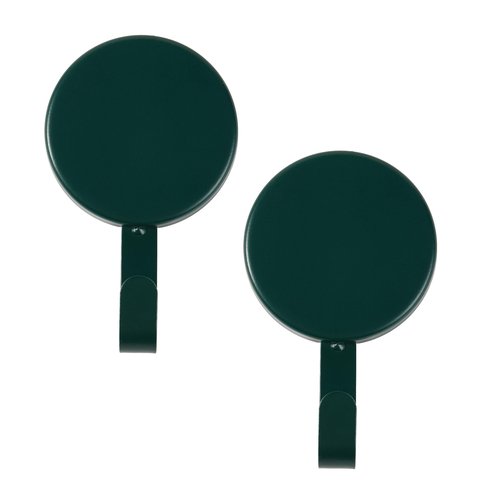 Aeranto Magnetic Wreath Hanger Heavy Duty Magnet Hooks Hanging Supplies for Metal Door Refrigerator Christmas Wreaths Party Decoration Super Strong Magnetism (Green, 2 Pack)