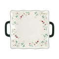 Pfaltzgraff Winterberry Square Platter with Handles, Multicolored, 15.25 Inch